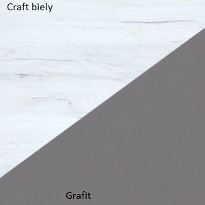 craft bílý / grafit obraz