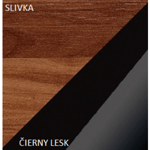 ArtCross TV skříňka MAX 04 Barva: Švestka / černý lesk obraz