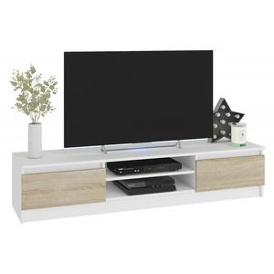 ArtAko TV stolek CLIPS K160 Barva: Bílá / dub sonoma obraz