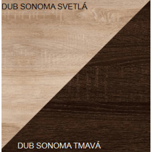 ArtCross TV stolek MAMBA | MAM 04 Barva: Dub sonoma světlá / dub sonoma tmavá obraz