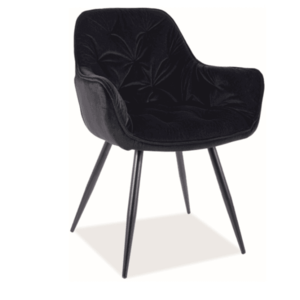Signal Jídelní židle CHERRY MATT VELVET Barva: Černá / velvet 99 obraz