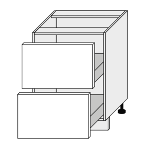 ArtExt Kuchyňská skříňka spodní, D2A/60 Pescara Barva korpusu: Grey obraz