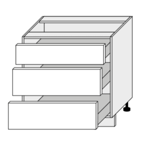 ArtExt Kuchyňská skříňka spodní, D3A/80 Rimini Barva korpusu: Bílá obraz