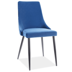 Signal Jídelní židle Piano B Velvet Barva: Modrá / Bluvel 86 obraz
