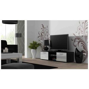 Artcam TV stolek SOHO 140 cm Barva: černá/bílý lesk obraz