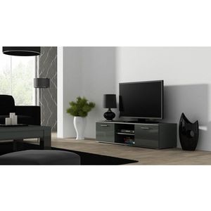 Artcam TV stolek SOHO 140 cm Barva: Šedý/šedý lesk obraz