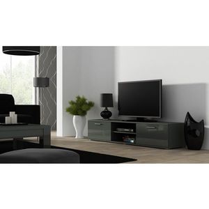Artcam TV stolek SOHO 180 cm Barva: Šedý/šedý lesk obraz