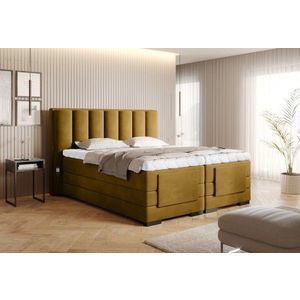 Artelta Manželská postel VEROS Boxspring | elektrická polohovatelná 140 x 200 cm Barva: Loco 45 obraz