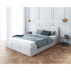 FDM Čalouněná manželská postel FRESIA | 140 x 200 cm Barva: Bílá obraz