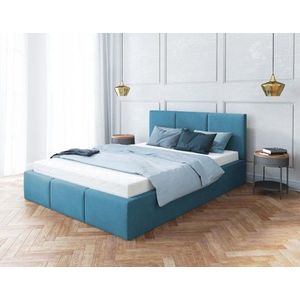 FDM Čalouněná manželská postel FRESIA | 140 x 200 cm Barva: Modrá obraz