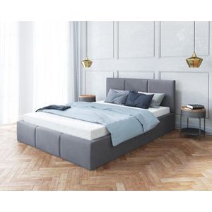FDM Čalouněná manželská postel FRESIA | 140 x 200 cm Barva: Šedá obraz