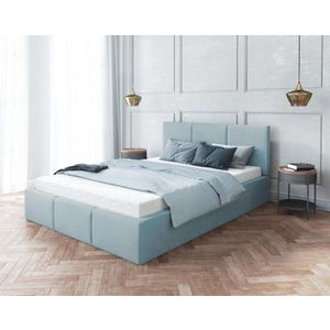 FDM Čalouněná manželská postel FRESIA | 140 x 200 cm Barva: Zelená obraz
