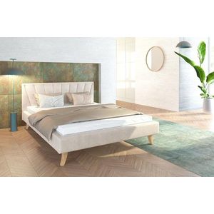 FDM Čalouněná manželská postel HEAVEN | 120 x 200 cm Barva: Béžová obraz