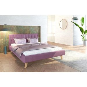 FDM Čalouněná manželská postel HEAVEN | 120 x 200 cm Barva: Fialová obraz