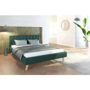 FDM Čalouněná manželská postel HEAVEN | 120 x 200 cm Barva: Zelená obraz