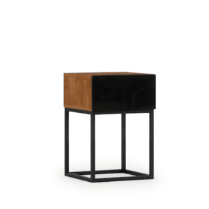 Artelta Noční stolek AVORIO Barva: Dub artisan / černý lesk obraz