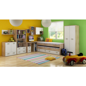 ArtCross Dětský pokoj KITTY 1 Barva: Dub sonoma světlá / bílá obraz