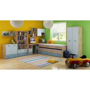 ArtCross Dětský pokoj KITTY 1 Barva: Dub sonoma světlá / blankytná / modrá obraz