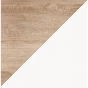 ArtCross Noční stolek KITTY | KIT-12 Barva: Dub sonoma světlá / bílá obraz