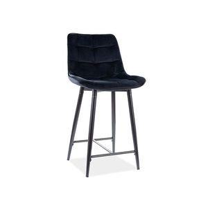 Signal Barová židle CHIC H-2 | Velvet Barva: Černá / Bluvel 19 obraz
