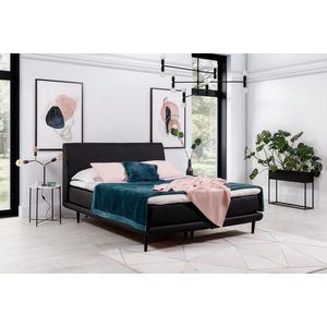 Artelta Manželská postel ASTERIA | 140 x 200 cm Barva: Černá / Soft 11 obraz