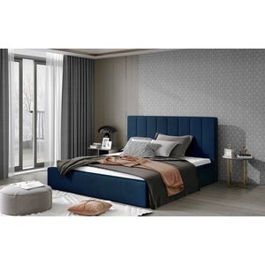 Artelta Manželská postel AUDREY | 140 x 200 cm Barva: Modrá / Monolith 77 obraz