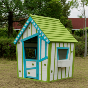 Dětské dřevěné domky obraz