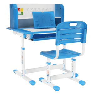 Rostoucí dětský stůl a židle ALEXIS Modrá obraz