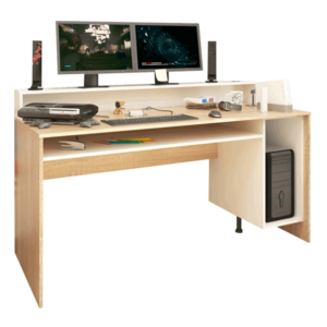 PC stůl GRAYSON NEW Dub sonoma / bílá obraz