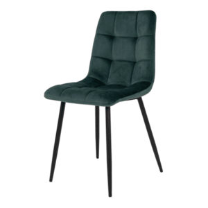 Jídelní židle MADDILFORT tmavě zelená/černá obraz