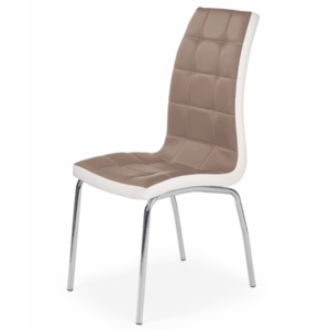 Jídelní židle SCK-186 cappuccino/bílá obraz