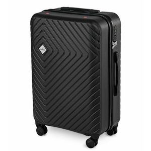 Cestovní kufr na kolečkách Compactor Cosmos L, včetně ruční pumpy, váhy, TSA zámek, 46, 5x26x68 cm, černý obraz