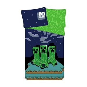 Jerry Fabrics Bavlněné povlečení Minecraft Sssleep Tight, 140 x 200 cm, 70 x 90 cm obraz