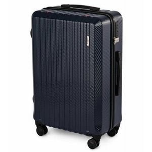Cestovní kufr na kolečkách Compactor Terra L, včetně ruční pumpy, váhy, TSA zámek, 46, 5x26x68 cm, tmavě modrý obraz