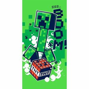 Jerry Fabrics Osuška Minecraft Boom, 70 x 140 cm obraz