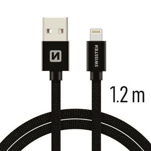 SWISSTEN Kabel USB Lightning textilní 1, 2 m 3A obraz