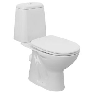 AQUALINE RIGA WC kombi, dvojtlačítko 3/6l, zadní odpad, bílá RG601 obraz