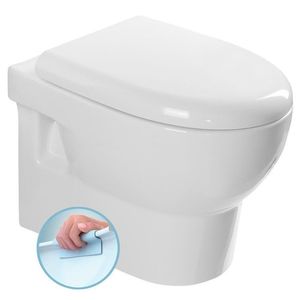 ISVEA ABSOLUTE závěsná WC mísa, Rimless, 35x50cm, bílá 10AB02002 obraz