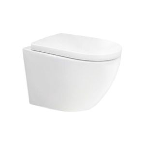 MEREO WC závěsné kapotované, Smart Flush RIMLESS, 495x360x370, keramické, vč. sedátka CSS115SN VSD82T2 obraz