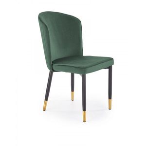 HALMAR Designová židle Tiera tmavě zelená obraz