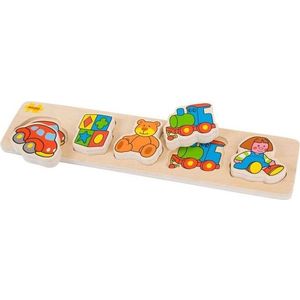 Bigjigs Toys Dřevěné vkládací puzzle - hračky obraz