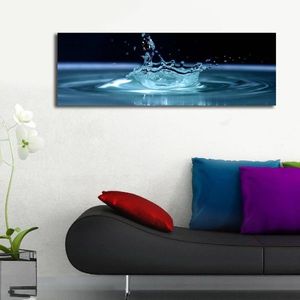 Wallity Obraz s LED osvětlením KAPKA VODY 41 30 x 90 cm obraz