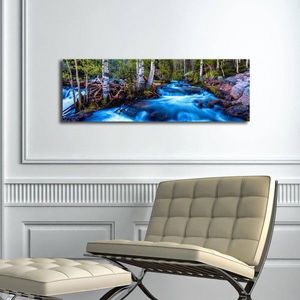 Wallity Obraz s LED osvětlením KRAJINA S POTOKEM 38 30 x 90 cm obraz