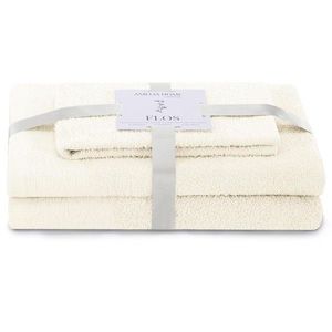 AmeliaHome Sada 3 ks ručníků FLOSS klasický styl krémová, velikost 30x50+50x90+70x130 obraz