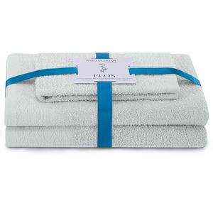 AmeliaHome Sada 3 ks ručníků FLOSS klasický styl šedá, velikost 30x50+50x90+70x130 obraz