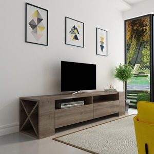 Kalune Design TV stolek SOSRUKO 155 cm ořech obraz