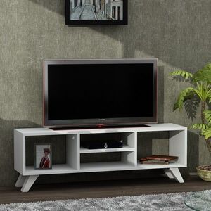 Kalune Design TV stolek YAREN 125 cm bílý obraz