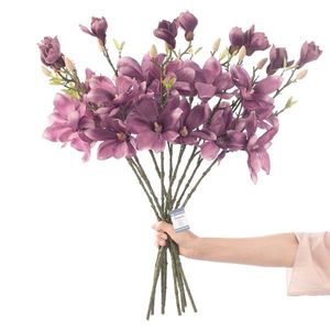 AmeliaHome Umělá květina MAGNOLI 10 ks fialová obraz