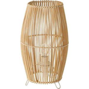 Bambusová stolní lampa v přírodní barvě s bambusovým stínidlem (výška 29 cm) Natural Way – Casa Selección obraz