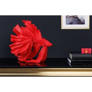 Dekorační socha rybka TEJE 35 cm Dekorhome Červená obraz